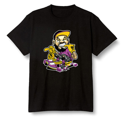 Pop Colour AJ1 Retro High OG Brotherhood - Bagg$ - Black Men T-shirt