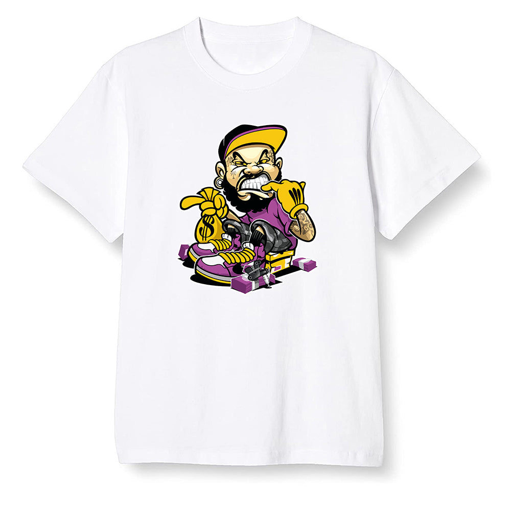 Pop Colour AJ1 Retro High OG Brotherhood - Bagg$ - White Men T-shirt