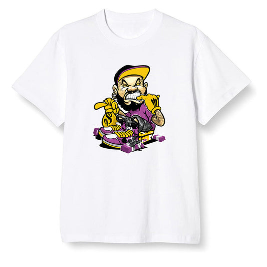 Pop Colour AJ1 Retro High OG Brotherhood - Bagg$ - White Men T-shirt