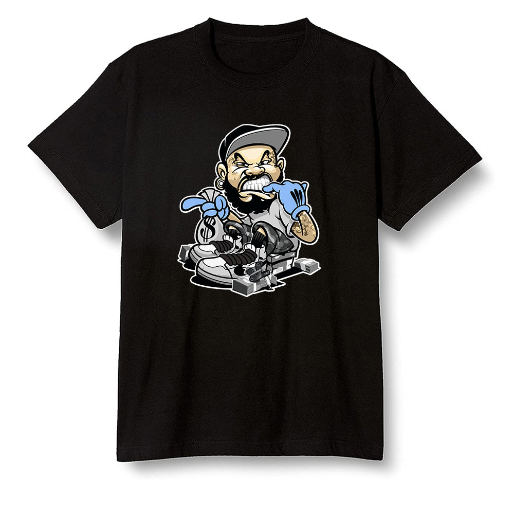 Pop Colour AJ1 Low Wolf Grey/Sail/Photon Dust/White - Bagg$ - Black Men T-shirt