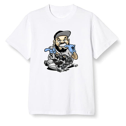 Pop Colour AJ1 Low Wolf Grey/Sail/Photon Dust/White - Bagg$ - White Men T-shirt