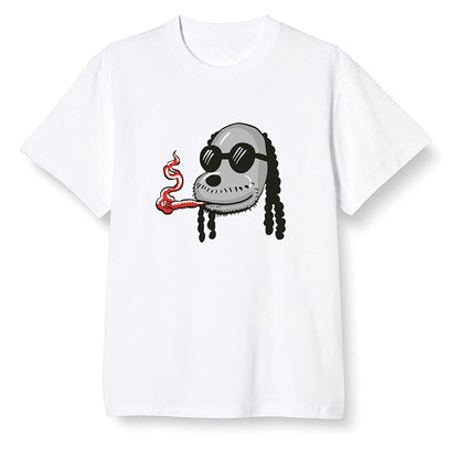 Pop Colour AJ1 Low Black Toe - Boring Snoop Dogg - White Men T-shirt