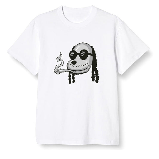 Pop Colour AJ1 Retro High OG Shadow 2.0 - Boring Snoop Dogg - White Men T-shirt