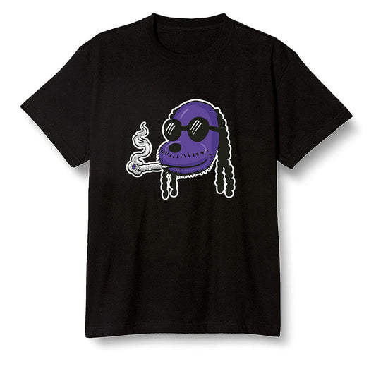 Pop Colour AJ1 Retro High OG Court Purple - Boring Snoop Dogg - Black Men T-shirt