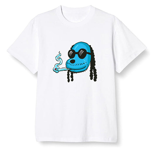 Pop Colour AJ1 NRG Joint Model - UNC - Boring Snoop Dogg - White Men T-shirt
