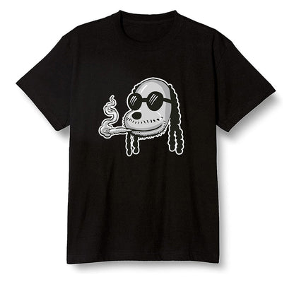 Pop Colour AJ1 High OG Silver TOE - Boring Snoop Dogg - Black Men T-shirt