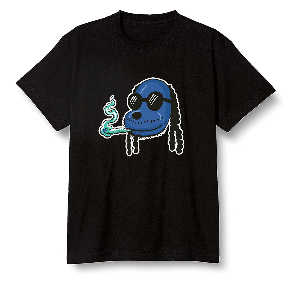 Pop Colour AJ1 High OG TIE DYE - Boring Snoop Dogg - Black Men T-shirt