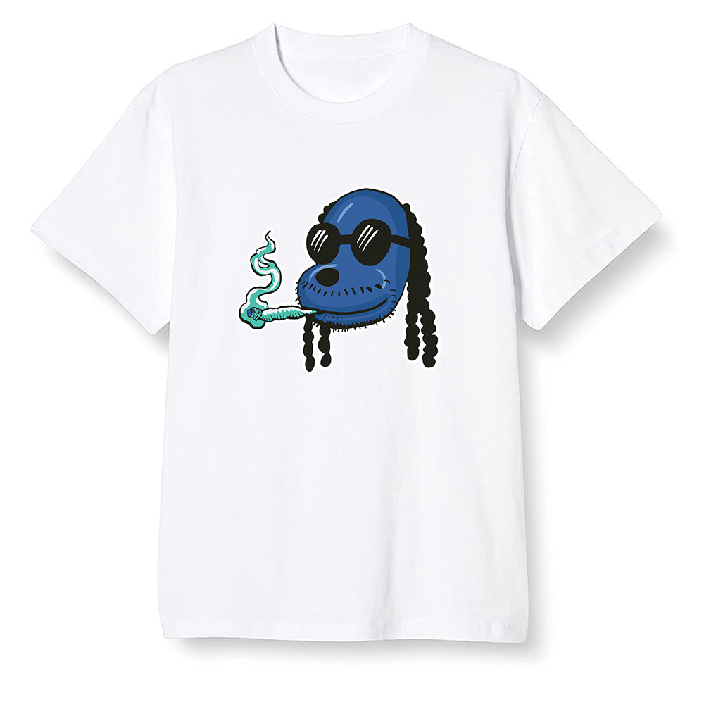 Pop Colour AJ1 High OG TIE DYE - Boring Snoop Dogg - White Men T-shirt