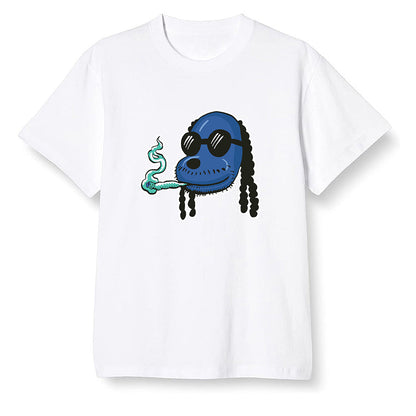 Pop Colour AJ1 High OG TIE DYE - Boring Snoop Dogg - White Men T-shirt