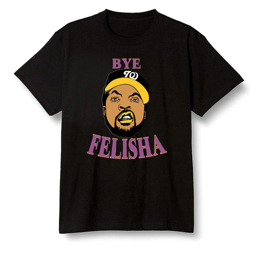 Pop Colour AJ1 Retro High OG Brotherhood - Bye Felisha Movie Quote - Black Men T-shirt