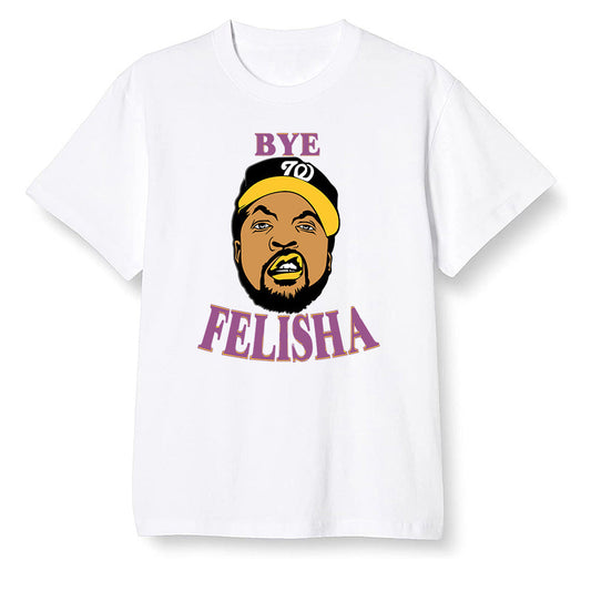 Pop Colour AJ1 Retro High OG Brotherhood - Bye Felisha Movie Quote - White Men T-shirt