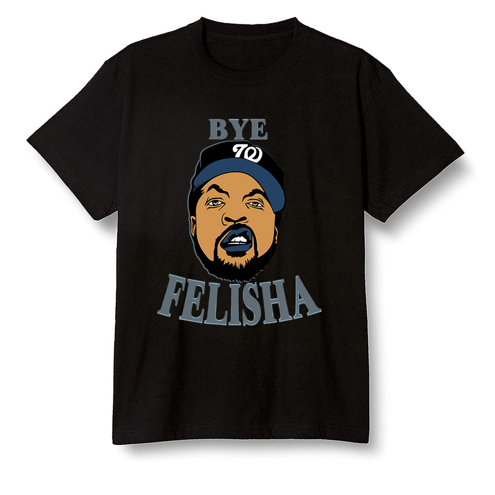 Pop Colour AJ13 Retro Flint - Bye Felisha Movie Quote - Black Men T-shirt