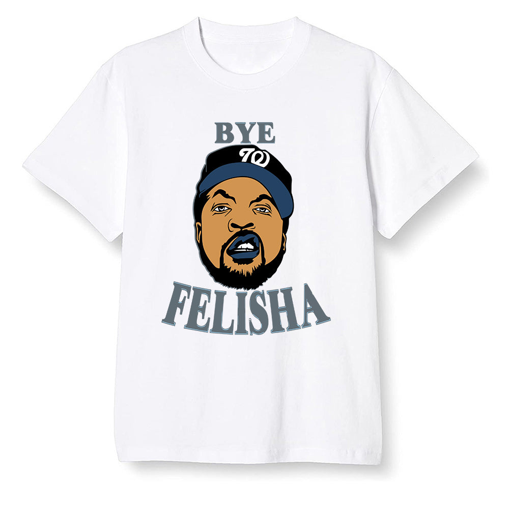 Pop Colour AJ13 Retro Flint - Bye Felisha Movie Quote - White Men T-shirt