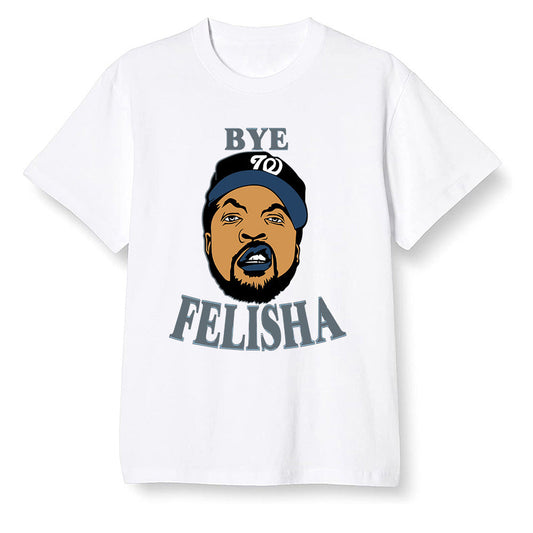 Pop Colour AJ13 Retro Flint - Bye Felisha Movie Quote - White Men T-shirt