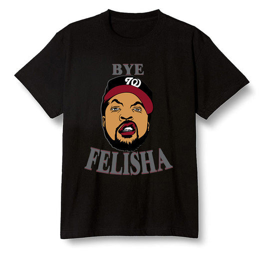 Pop Colour AJ13 Retro Gym Red Flint Grey - Bye Felisha Movie Quote - Black Men T-shirt