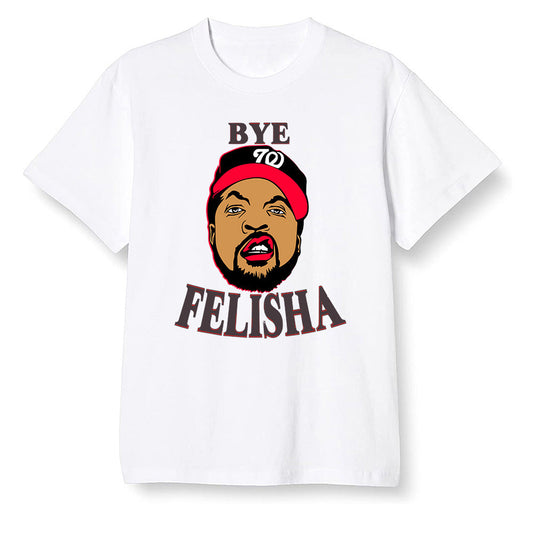 Pop Colour AJ6 Retro White Infrared - Bye Felisha Movie Quote - White Men T-shirt