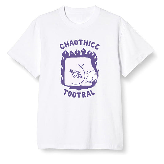 Pop Colour AJ1 High OG Court Purple - Chaothicc tootral - White Men T-shirt