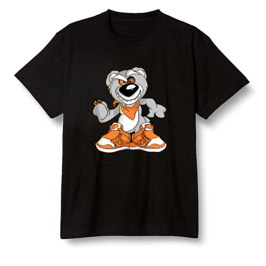 Pop Colour AJ1 Retro High OG Shattered Backboard - Crazy bear - Black Men T-shirt
