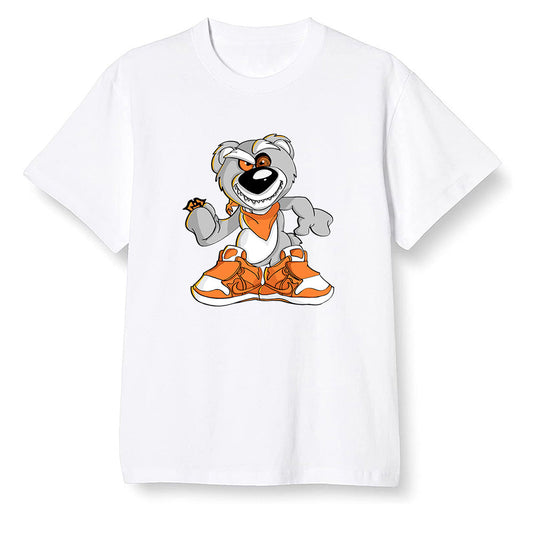Pop Colour AJ1 Retro High OG Shattered Backboard - Crazy bear - White Men T-shirt