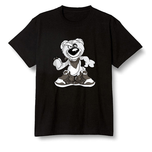 Pop Colour AJ1 Retro High Dark Mocha - Crazy bear - Black Men T-shirt
