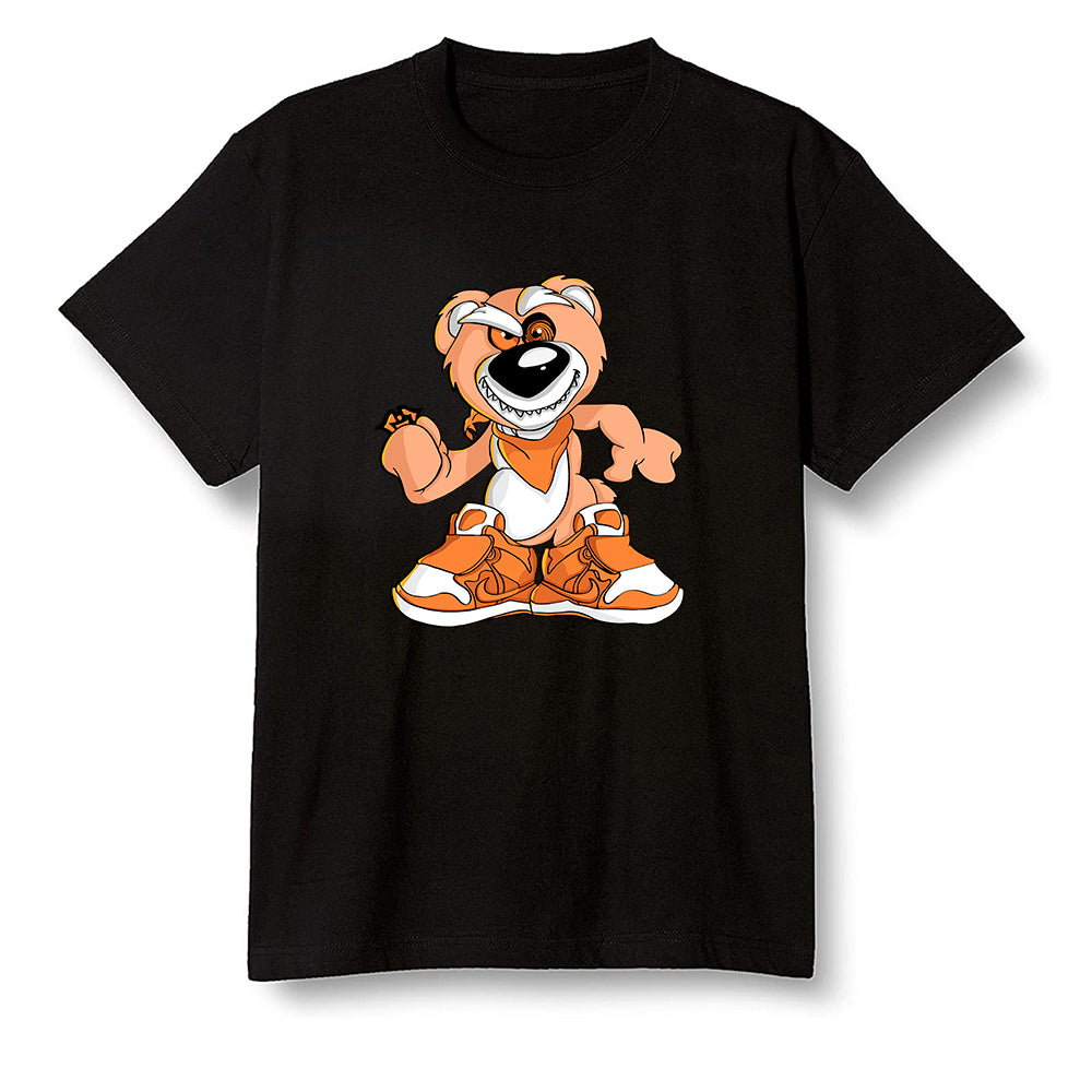 Pop Colour AJ1 Retro High OG Shattered Backboard Away - Crazy bear - Black Men T-shirt