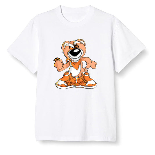 Pop Colour AJ1 Retro High OG Shattered Backboard Away - Crazy bear - White Men T-shirt