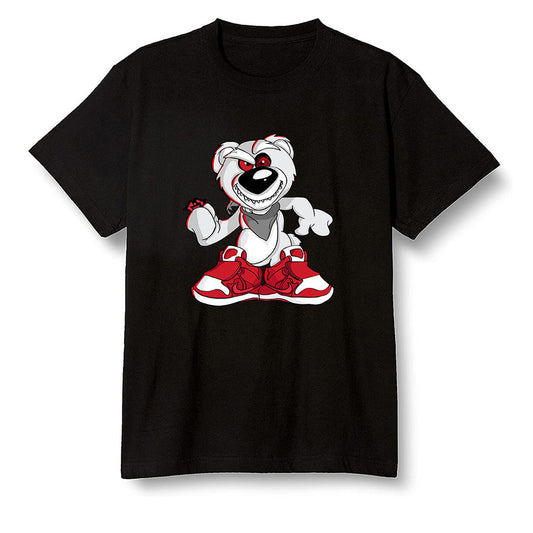 Pop Colour AJ1 Retro High OG Light Smoke Grey - Crazy bear - Black Men T-shirt