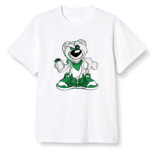 Pop Colour AJ1 Retro High OG Pine Green J10443 - Crazy bear - White Men T-shirt