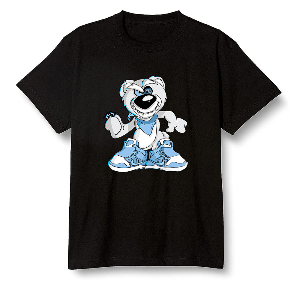 Pop Colour AJ1 Retro High OG Hyper Royal - Crazy bear - Black Men T-shirt