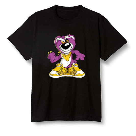 Pop Colour AJ1 Retro High OG Brotherhood - Crazy bear - Black Men T-shirt