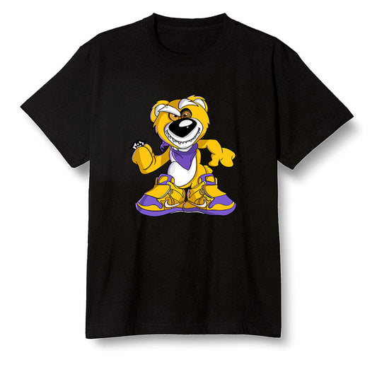 Pop Colour AJ1 Mid SE University Gold - Crazy bear - Black Men T-shirt