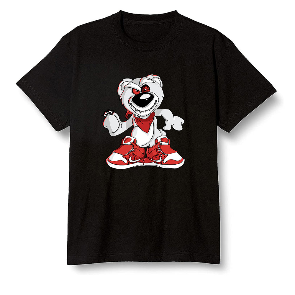 The 10 Pop Colour AJ1 Joint Model - Crazy bear - Black Men T-shirt