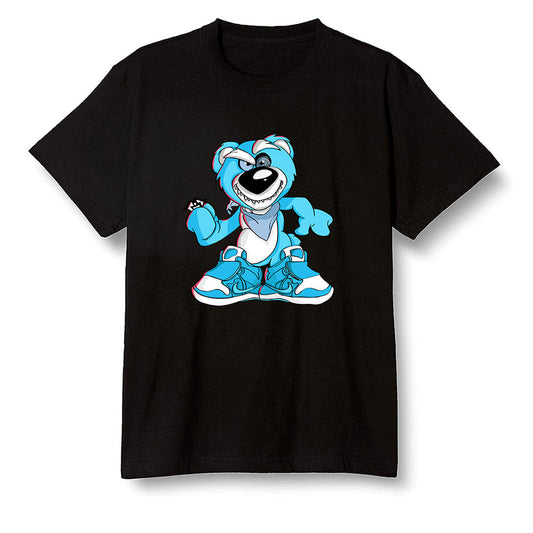 Pop Colour AJ1 NRG Joint Model - UNC - Crazy bear - Black Men T-shirt