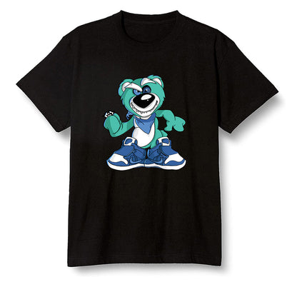 Pop Colour AJ1 High OG TIE DYE - Crazy bear - Black Men T-shirt
