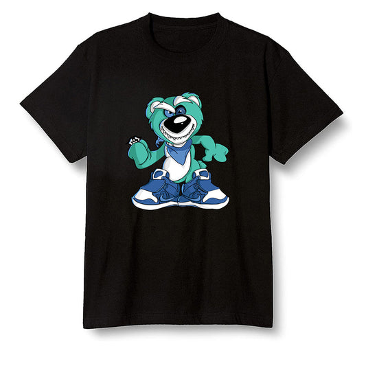 Pop Colour AJ1 High OG TIE DYE - Crazy bear - Black Men T-shirt
