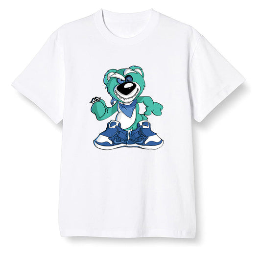 Pop Colour AJ1 High OG TIE DYE - Crazy bear - White Men T-shirt