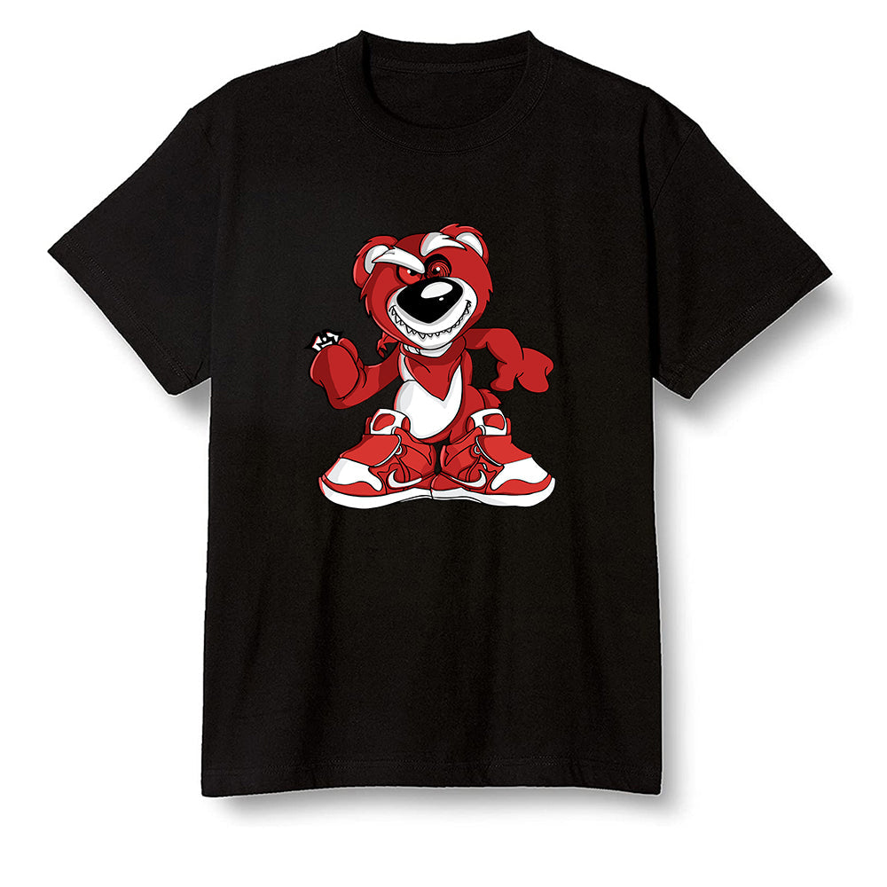 Pop Colour AJ1 High OG Satin Snake Chicago - Crazy bear - Black Men T-shirt