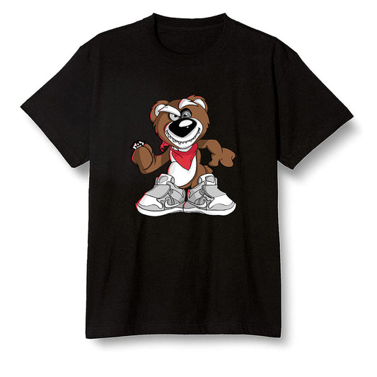 Pop Colour AJ1 High OG TS SP Travis Scott - Mocha - Crazy bear - Black Men T-shirt