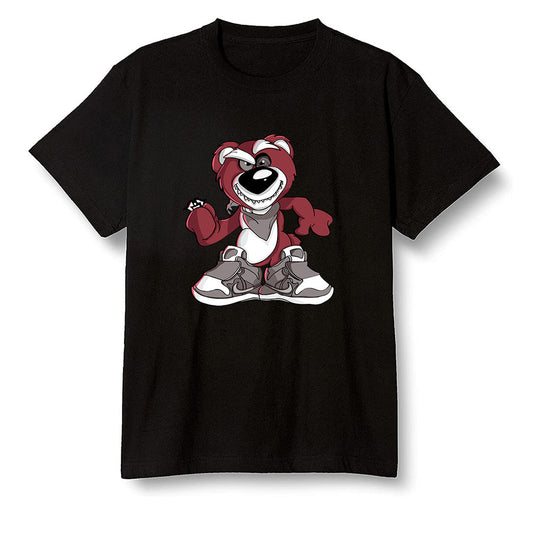 Pop Colour AJ1 Retro High OG SP White/Royal/Varsity Red/Black - Crazy bear - Black Men T-shirt