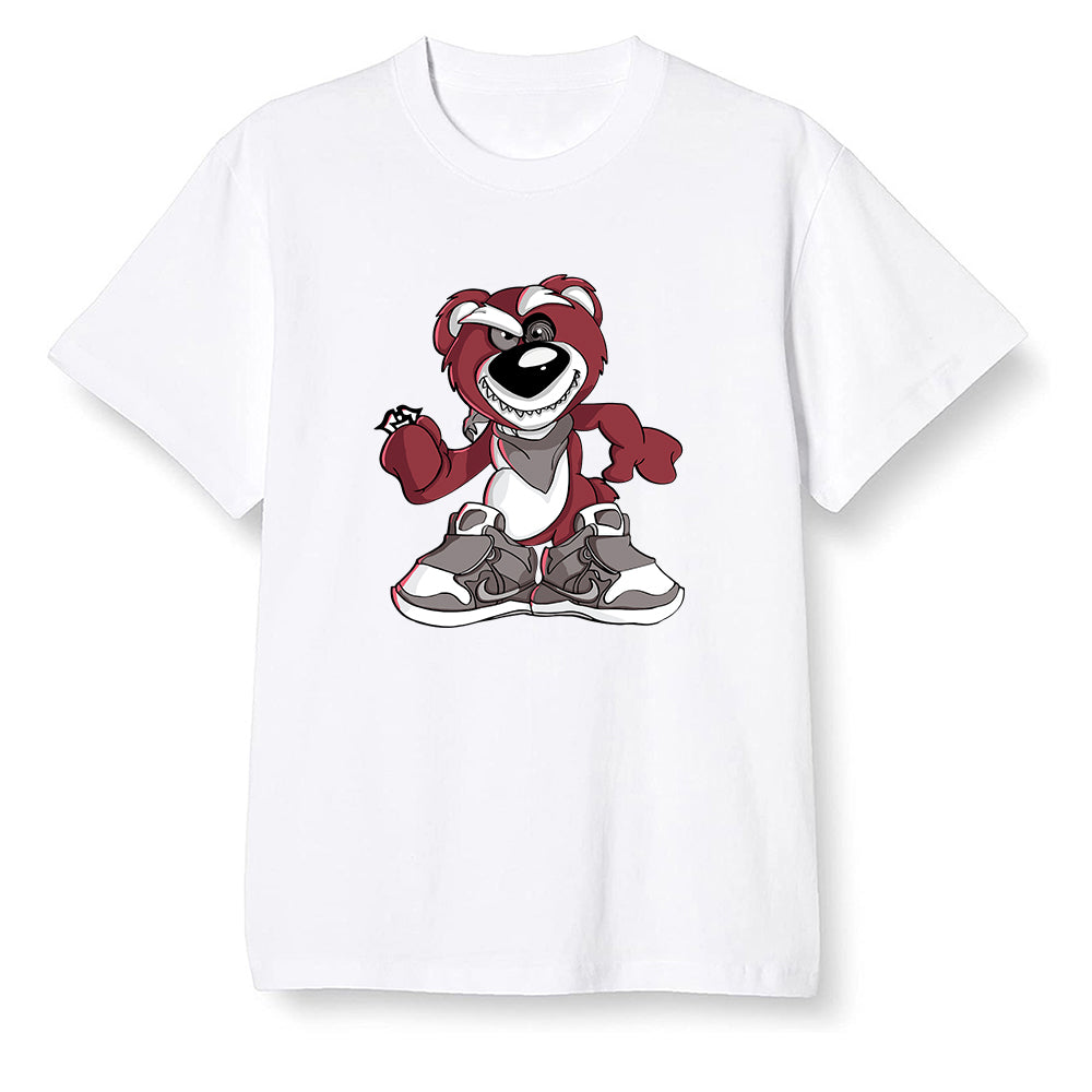 Pop Colour AJ1 Retro High OG SP White/Royal/Varsity Red/Black - Crazy bear - White Men T-shirt