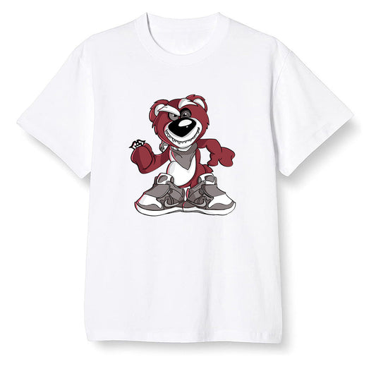 Pop Colour AJ1 Retro High OG SP White/Royal/Varsity Red/Black - Crazy bear - White Men T-shirt