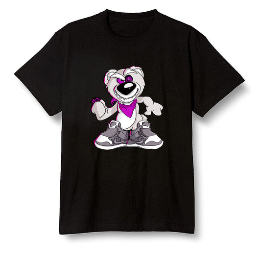 Pop Colour AJ1 Zoom Cmft Psg - Crazy bear - Black Men T-shirt