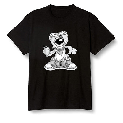 Pop Colour AJ1 Retro High OG CO Japan - Neutral Grey - Crazy bear - Black Men T-shirt