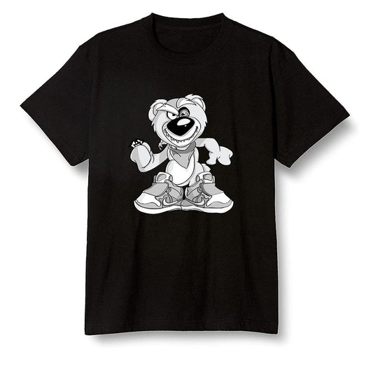 Pop Colour AJ1 Retro High OG CO Japan - Neutral Grey - Crazy bear - Black Men T-shirt