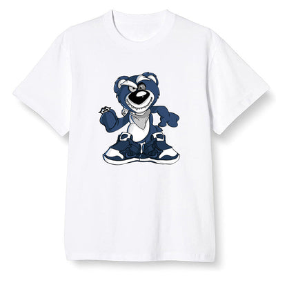 Pop Colour AJ1 High OG CO JP Midnight Navy - Crazy bear - White Men T-shirt