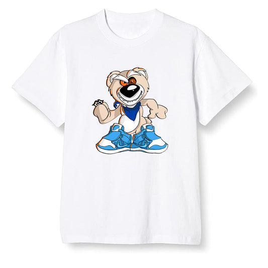 Pop Colour AJ1 Retro High OG PRO Prototype - Crazy bear - White Men T-shirt