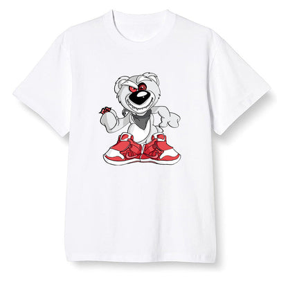 Pop Colour AJ13 Retro HE Got Game - Crazy bear - White Men T-shirt