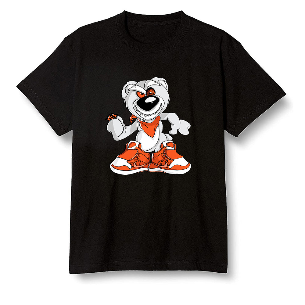 Pop Colour AJ13 Retro Starfish - Crazy bear - Black Men T-shirt