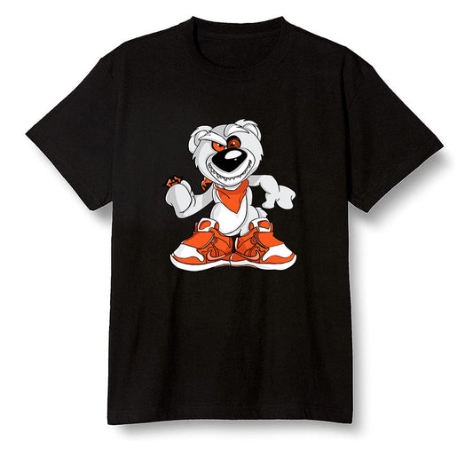 Pop Colour AJ13 Retro Starfish - Crazy bear - Black Men T-shirt