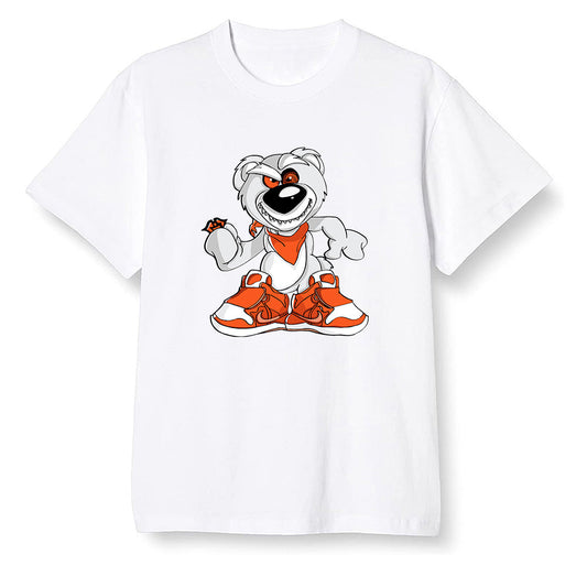 Pop Colour AJ13 Retro Starfish - Crazy bear - White Men T-shirt